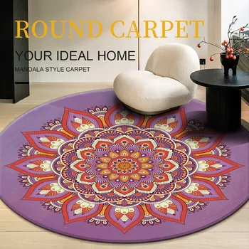 Top Round Carpet Ethnic Style Flower Mandala Printed Soft Carpets Chair Living Anti-slip Room Floor For For Rug Home Decor Mat
Top Round Carpet Ethnic Style Flower Mandala Printed Soft Carpets Chair Living Anti-slip Room Floor For For Rug Home Decor Mat