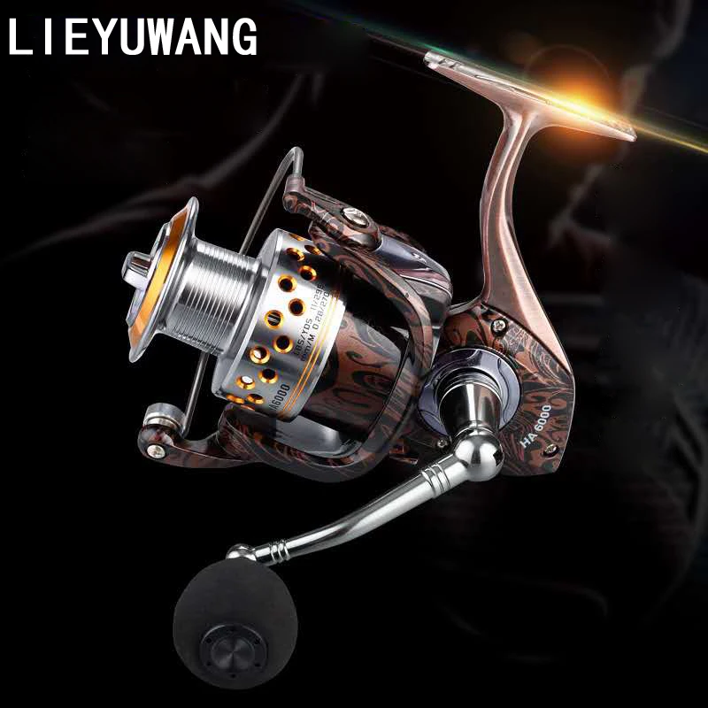 LIEYUWANG бренд 13 + 1BB рыболовная катушка полностью Металлическая 5 2: 1 спиннинговая