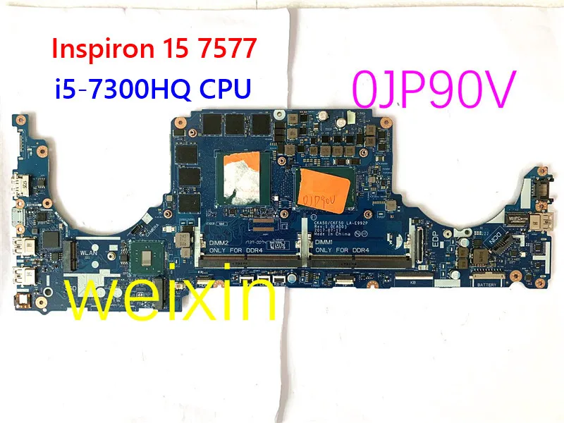 Материнская плата для ноутбука Dell Inspiron 15 7577 модель JP90V 0JP90V фотография/фотография |