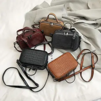 Fashion Retro Women Shoulder Crossbody Bags Crocodile Pattern PU Leather Solid Color Handbags Durable Casual Satchel Bag
Fashion Retro Women Shoulder Crossbody Bags Crocodile Pattern PU Leather Solid Color Handbags Durable Casual Satchel Bag