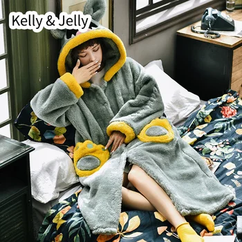 Women Pajama flannel long sleeve thickened loose Nightgown bathrobe strawberry coral velvet long household clothes
Women Pajama flannel long sleeve thickened loose Nightgown bathrobe strawberry coral velvet long household clothes