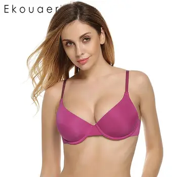 Ekouaer Push Up Padded Bras for Women Underwire Plus Size Bra Memory Foam Solid 3/4 Cup Brassiere A B C D E Cup
Ekouaer Push Up Padded Bras for Women Underwire Plus Size Bra Memory Foam Solid 3/4 Cup Brassiere A B C D E Cup