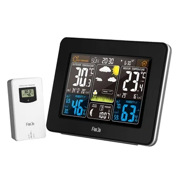 Wireless Weather Station Wall Digital Clock Barometer Thermometer Hygrometer Sensor Colorful LCD Display Bedroom Digital Clock
Wireless Weather Station Wall Digital Clock Barometer Thermometer Hygrometer Sensor Colorful LCD Display Bedroom Digital Clock
