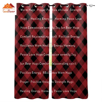 Warm Embrace Positive Energy Therapy Red Black Plaid Window Curtains Living Room Outdoor Fabric Drapes Curtain Home Decor
Warm Embrace Positive Energy Therapy Red Black Plaid Window Curtains Living Room Outdoor Fabric Drapes Curtain Home Decor