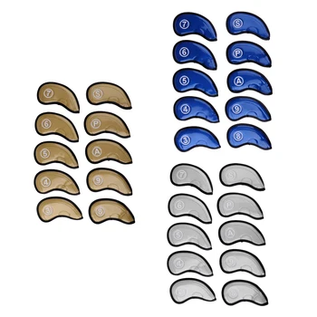 10Pcs Golf Iron Putter Head Covers with Hook & Loop Closure Waterproof PU Golf Club Headcovers Protective Covers Protection
10Pcs Golf Iron Putter Head Covers with Hook & Loop Closure Waterproof PU Golf Club Headcovers Protective Covers Protection