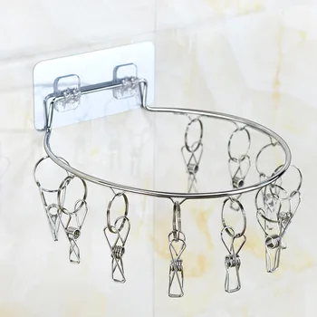 Punch-free Wall-mounted Bold Stainless Steel Sock Rack Hanger Storage Rack Towel Socks Clip Drying Rack 8/10 Clips
Punch-free Wall-mounted Bold Stainless Steel Sock Rack Hanger Storage Rack Towel Socks Clip Drying Rack 8/10 Clips