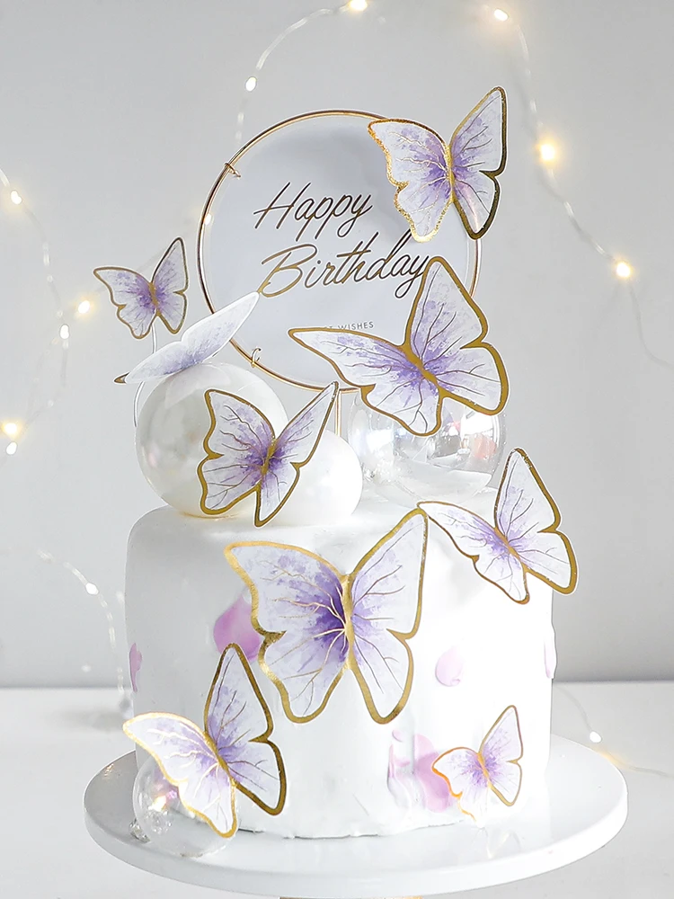 Happy Birthday Decorative Butterflies for Party Cake Decoration Princess Girl Wedding Cake Toppers Dessert Butterfly Decor 3d
Happy Birthday Decorative Butterflies for Party Cake Decoration Princess Girl Wedding Cake Toppers Dessert Butterfly Decor 3d
