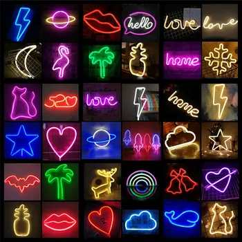 Wall Light Lightning Led Neon Sign USB Neon Letters Lights for Room Home Party Wedding Decoration Neon Lamp Xmas Gift 
Wall Light Lightning Led Neon Sign USB Neon Letters Lights for Room Home Party Wedding Decoration Neon Lamp Xmas Gift