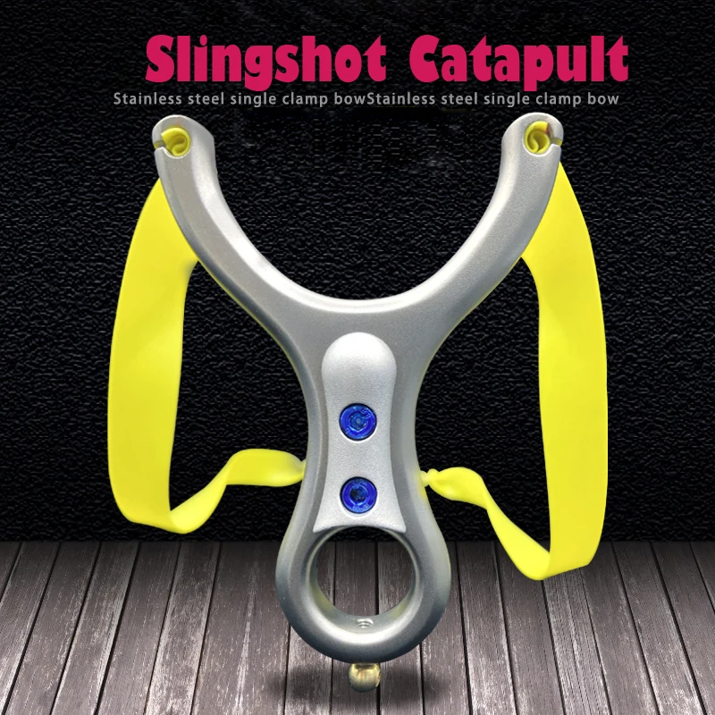 New Traditional Flat Skin Stainless Steel Catapult Fork Frame Infrared Top Card Single Card Ball Quick Pressing Clip Slingshot
New Traditional Flat Skin Stainless Steel Catapult Fork Frame Infrared Top Card Single Card Ball Quick Pressing Clip Slingshot