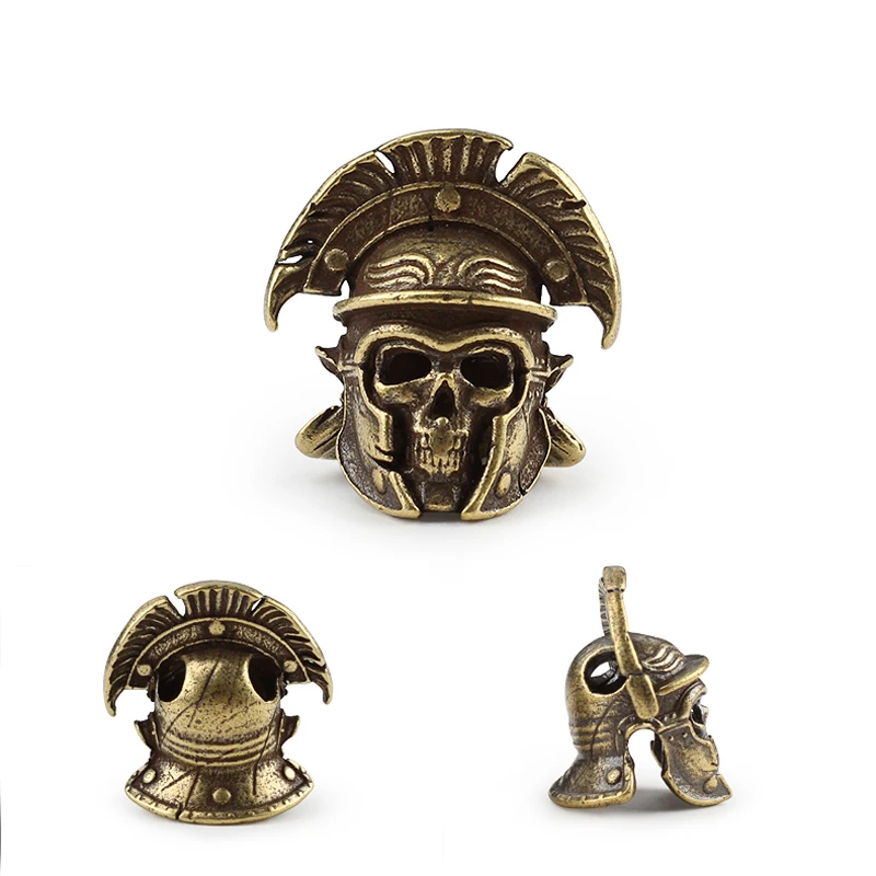 DIY Helmet Skull Knife Beads Pendant Vintage Brass Outdoor Tools Skull Paracord Beads 
DIY Helmet Skull Knife Beads Pendant Vintage Brass Outdoor Tools Skull Paracord Beads