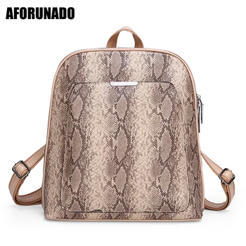 Fashion Python Pattern Women Backpack PU Leather Backpacks Female Large Capacity School Shoulder Bag Bagpack Mochila 
Fashion Python Pattern Women Backpack PU Leather Backpacks Female Large Capacity School Shoulder Bag Bagpack Mochila