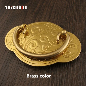 10*6.5cm Antique Round Chinese Style Pure Copper Handle Drawer Wardrobe Cloud Pattern Carved Designs Furniture Handle Pull
10*6.5cm Antique Round Chinese Style Pure Copper Handle Drawer Wardrobe Cloud Pattern Carved Designs Furniture Handle Pull