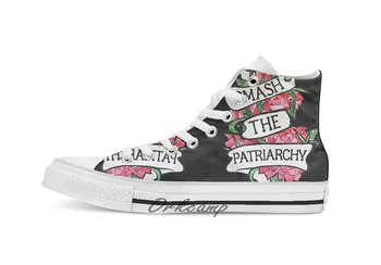 Smash the Patriarchy Custom Casual High Top lace-up Canvas shoes sneakers Drop shipping
Smash the Patriarchy Custom Casual High Top lace-up Canvas shoes sneakers Drop shipping