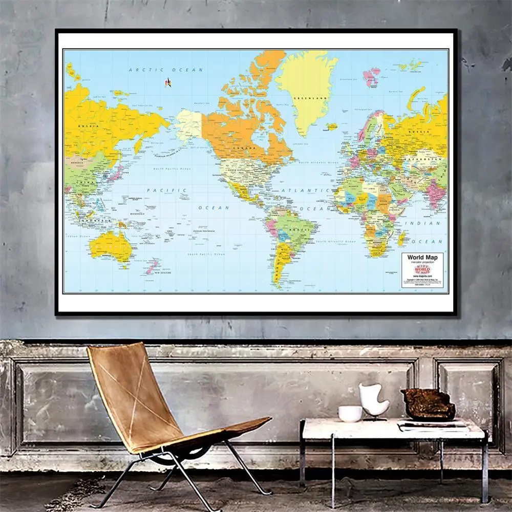 150x100cm The World Map Mercator Projection Without National Flag For Travel And Trip
150x100cm The World Map Mercator Projection Without National Flag For Travel And Trip