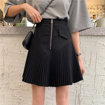 Big Size 4XL Women Pleated Skirt Front Zippers Solid Skirts Japanese School Casual Ladies Jupe Kawaii Skirt Saia Faldas
Big Size 4XL Women Pleated Skirt Front Zippers Solid Skirts Japanese School Casual Ladies Jupe Kawaii Skirt Saia Faldas