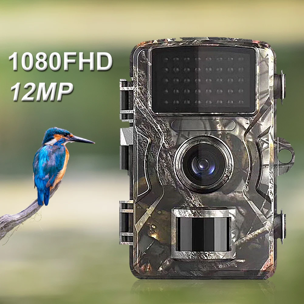DL-100 Trail Camera Forest 12MP 1080P Wildcamera Tracing Game IP66 Night Vision Hunting Photo-Trap Thermal Imager | Спорт и