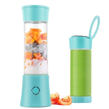 Portable Blender,USB Rechargeable Mini Juicer Cup with Handle, Smoothie Blender with 6 Blades with 4000MAh Batteries, 480Ml Hous 
Portable Blender,USB Rechargeable Mini Juicer Cup with Handle, Smoothie Blender with 6 Blades with 4000MAh Batteries, 480Ml Hous