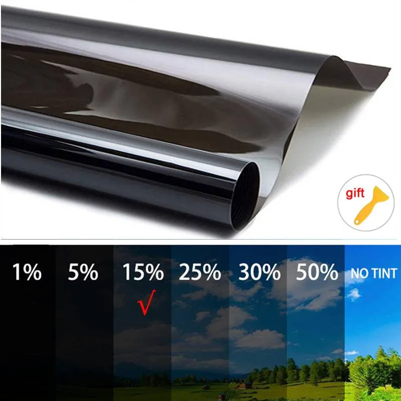 DARK SMOKE Tint Film FILM PET W/ 1*Scraper 15% VLT CAR TINT ROLL TINTING Tool Accessories Durable
DARK SMOKE Tint Film FILM PET W/ 1*Scraper 15% VLT CAR TINT ROLL TINTING Tool Accessories Durable