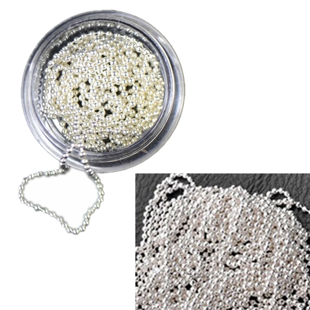 1m Nail Art Chain Tips 3D Stickers Glitter Striping Metal Beads Chain Line Decoration Manicure Accessory
1m Nail Art Chain Tips 3D Stickers Glitter Striping Metal Beads Chain Line Decoration Manicure Accessory