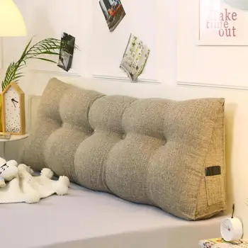 46Cotton and linen bedside backrest for bed and sofa Pillow and pillowcase are removable for easy cleaning Portable side pocket
46Cotton and linen bedside backrest for bed and sofa Pillow and pillowcase are removable for easy cleaning Portable side pocket