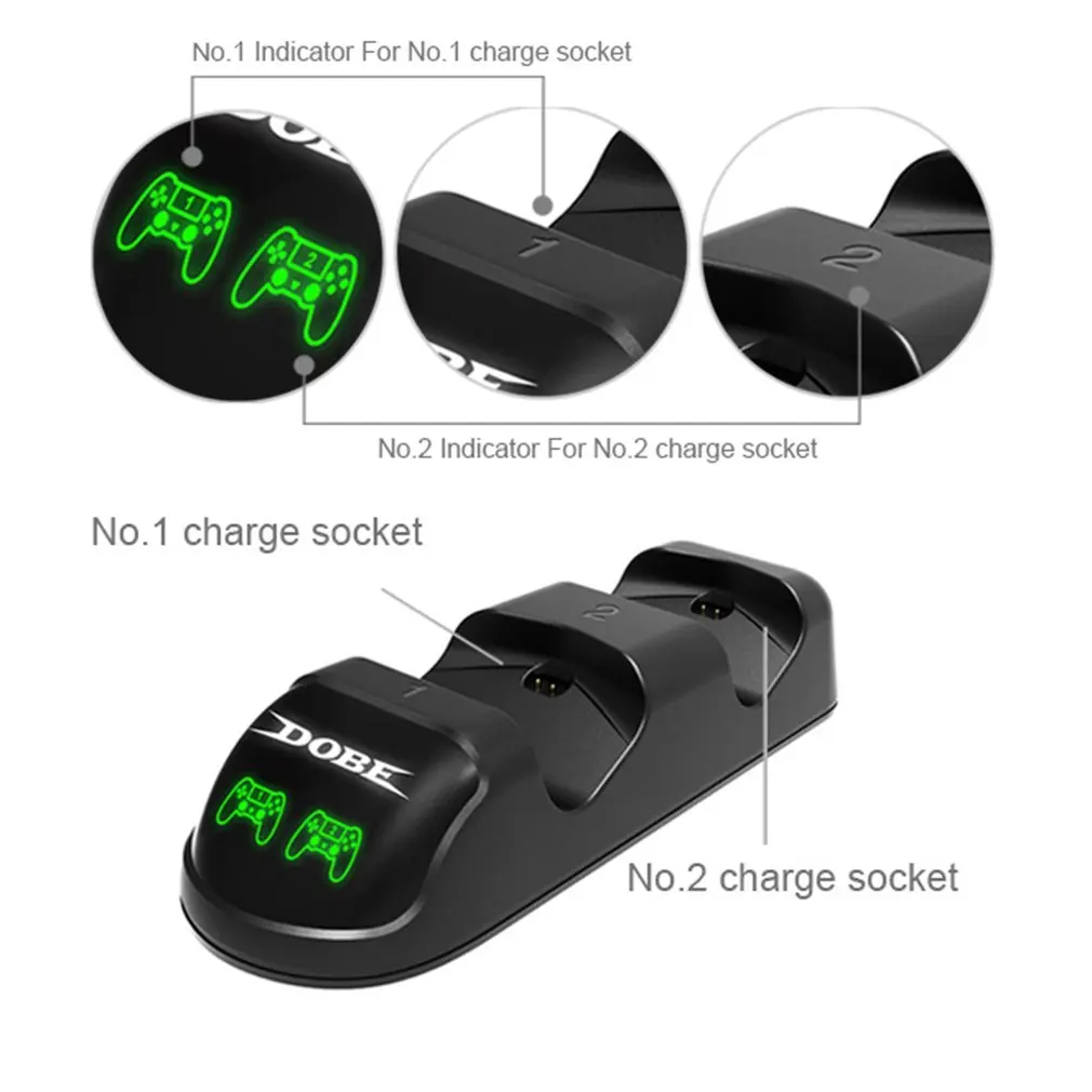 Dual USB Handle Fast Charging Dock Station Stand Charger for PS4/PS4 Slim/PS4 Pro Game Controller Joypad Joystick
Dual USB Handle Fast Charging Dock Station Stand Charger for PS4/PS4 Slim/PS4 Pro Game Controller Joypad Joystick