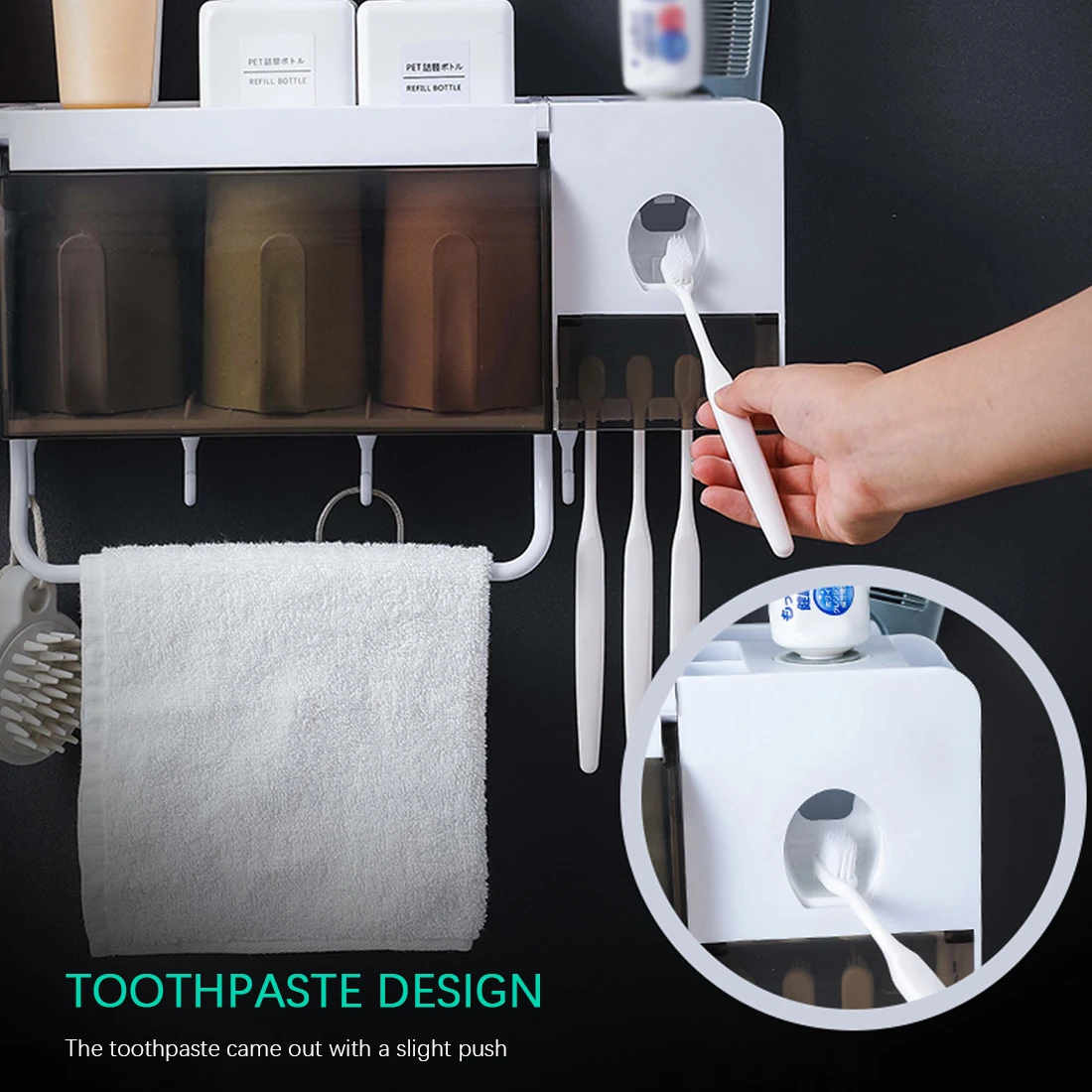 Bathroom kit storage box combination multifunctional towel toothbrush bath ball simple storage
Bathroom kit storage box combination multifunctional towel toothbrush bath ball simple storage