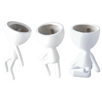 3 Pcs Character Portrait Flower Pot Resin Succulents Plant Pot Abstract Human Face Flower Pot Home Desktop Vase
3 Pcs Character Portrait Flower Pot Resin Succulents Plant Pot Abstract Human Face Flower Pot Home Desktop Vase