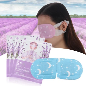 

1Pcs Disposable Lavender Self-Heating Steam Warm Eye Mask Soothing Anti-Puffy Sleeping Patch Warm Relieve Fatigue Sleep Relaxing