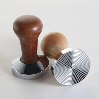 58MM 51MM Wooden Handle Coffee Tamper Stainless Steel Espresso Coffee Tamper Powder Hammer Machine Press Tool Flat Ripple Base
58MM 51MM Wooden Handle Coffee Tamper Stainless Steel Espresso Coffee Tamper Powder Hammer Machine Press Tool Flat Ripple Base