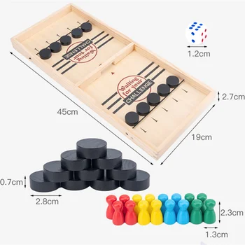 Fast Sling Puck Game Desktop Board Games For Adults Children's Board Games Table Desktop Battle 2 in 1 Catapult Chess Bumper
Fast Sling Puck Game Desktop Board Games For Adults Children's Board Games Table Desktop Battle 2 in 1 Catapult Chess Bumper