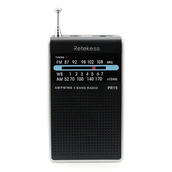 Retekess PR15 Digital Display Radio FM AM WB NOAA 3 Band Radio tuning 3.5mm jack for Family Camping Outdoor
Retekess PR15 Digital Display Radio FM AM WB NOAA 3 Band Radio tuning 3.5mm jack for Family Camping Outdoor