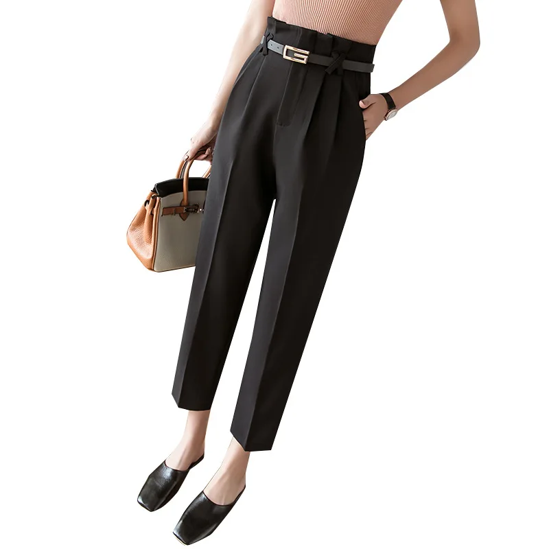 2019 Large Size Small Feet Pants High Waist Bud Nine Pants Spring Autumn Summer Slim-fit Cotton Linen Pants Matching Belt A858
2019 Large Size Small Feet Pants High Waist Bud Nine Pants Spring Autumn Summer Slim-fit Cotton Linen Pants Matching Belt A858