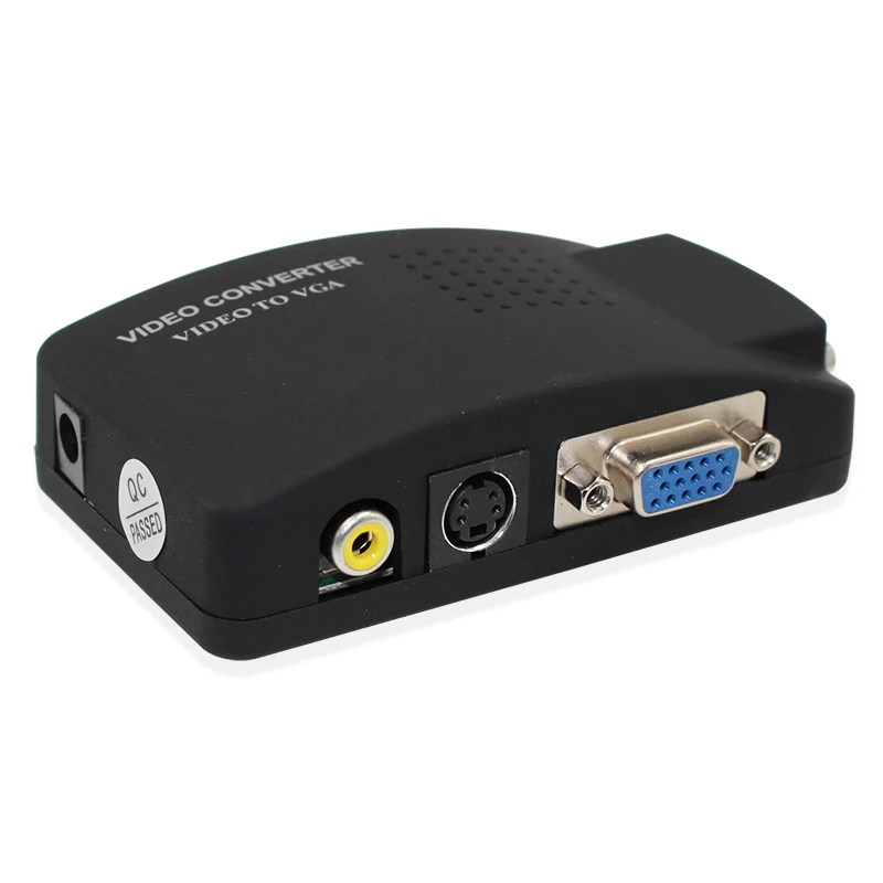 Wholesale PC Laptop Composite Video TV RCA Composite S-Video AV In To PC VGA LCD Out Converter Adapter Switch Box Black
Wholesale PC Laptop Composite Video TV RCA Composite S-Video AV In To PC VGA LCD Out Converter Adapter Switch Box Black