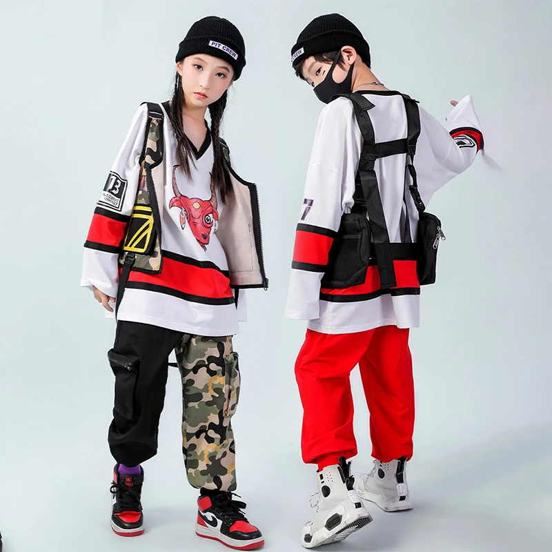 

Children Hiphop Performance Clothes Boy And Girl Stage Fashion Jazz Show Costume