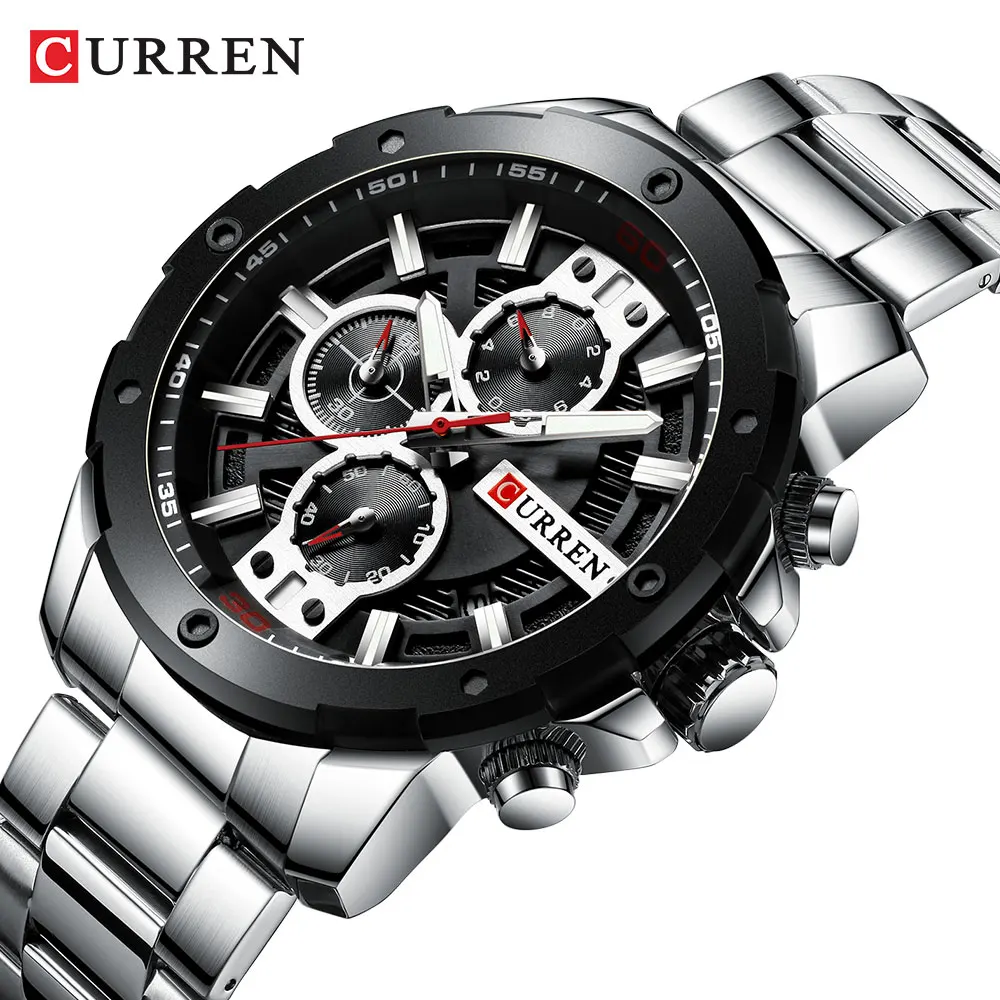 New 2021 CURREN Men’s Quartz Wrist Watch Clock Stainless Steel Sport Business Casual Waterproof Top Brand Simple For Male
New 2021 CURREN Men’s Quartz Wrist Watch Clock Stainless Steel Sport Business Casual Waterproof Top Brand Simple For Male
