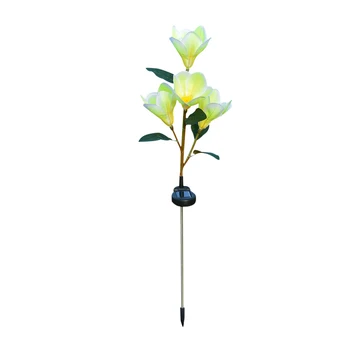 Yard Auto On Off Inserting Lawn Lamp Waterproof Simulation Magnolia Flower Shape Easy Install Solar Powered Garden Lighting
Yard Auto On Off Inserting Lawn Lamp Waterproof Simulation Magnolia Flower Shape Easy Install Solar Powered Garden Lighting