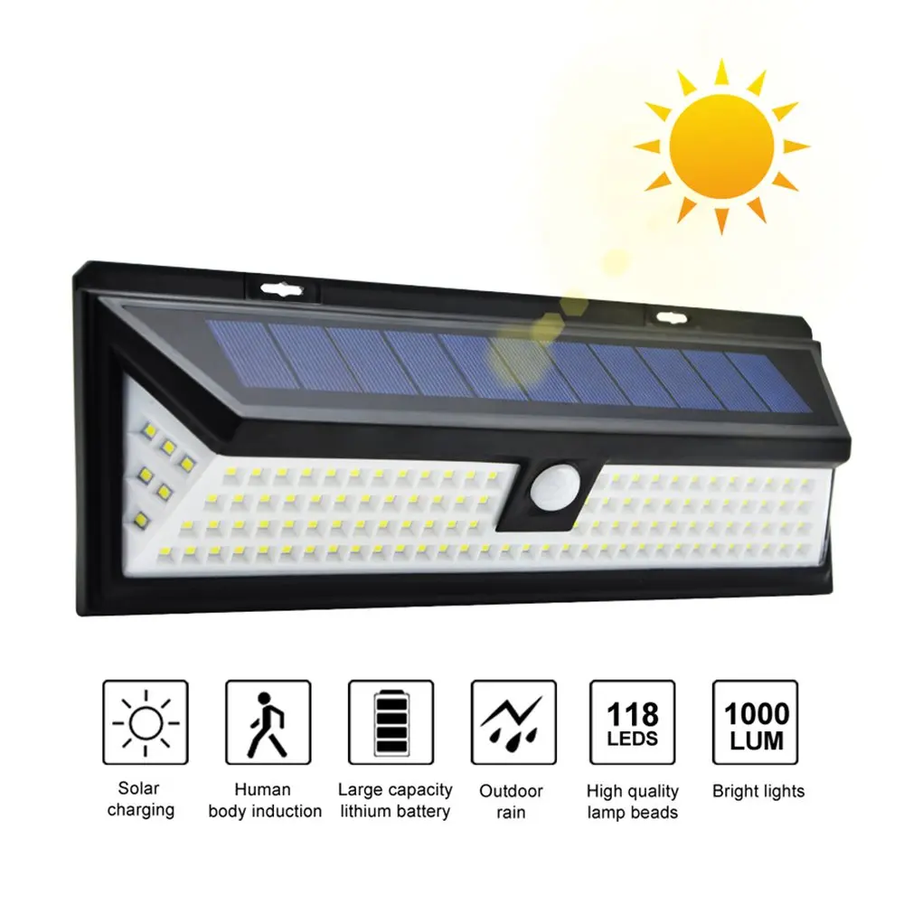 Super Bright LED Solar Lights Outdoor 3 Modes Wireless PIR Motion Sensor Garden Solar Lamp Waterproof Security Lights
Super Bright LED Solar Lights Outdoor 3 Modes Wireless PIR Motion Sensor Garden Solar Lamp Waterproof Security Lights