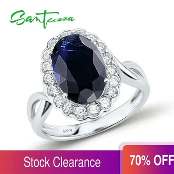 SANTUZZA Silver Rings for Women Engagement Wedding Ring Blue White Cubic Zirconia CZ Pure 925 Sterling Silver Fashion Jewelry
SANTUZZA Silver Rings for Women Engagement Wedding Ring Blue White Cubic Zirconia CZ Pure 925 Sterling Silver Fashion Jewelry
