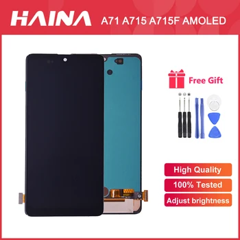 AMOLED A71 LCD For Samsung A71 LCD With Touch Digitizer Assembly A71 Display A715 A715F A715FD Display
AMOLED A71 LCD For Samsung A71 LCD With Touch Digitizer Assembly A71 Display A715 A715F A715FD Display