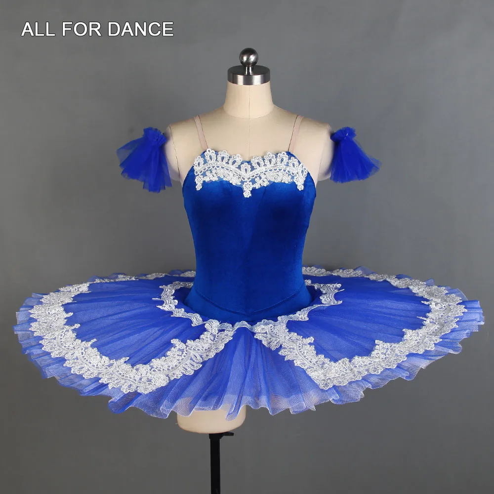 

BLL120 Royal Blue Pancake Tutu for Girls Solo Dance Performance Costume Pre-Professional Ballet Dance Tutus Ballerina Dress