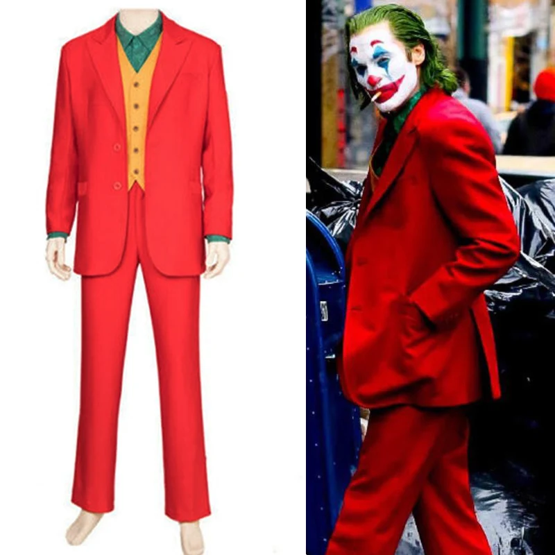 2019 Movie Joker Arthur Fleck Cosplay Costume Fancy Carnival Halloween Costumes Joker Cosplay Joker Costume Red Suit 
2019 Movie Joker Arthur Fleck Cosplay Costume Fancy Carnival Halloween Costumes Joker Cosplay Joker Costume Red Suit