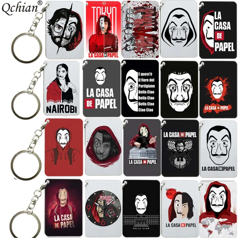 New Arrival Spain TV series la casa de papel money heist Keychain Keychain Keychains Charm Keyring Bag Pendant Wooden Jewelry
New Arrival Spain TV series la casa de papel money heist Keychain Keychain Keychains Charm Keyring Bag Pendant Wooden Jewelry