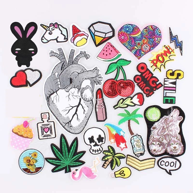 Unicorn Diamond Heart Patch Sew Sticker Cheap Embroidered Cute Patches Fruit Iron on Patches for Clothing Parches Para La Ropa
Unicorn Diamond Heart Patch Sew Sticker Cheap Embroidered Cute Patches Fruit Iron on Patches for Clothing Parches Para La Ropa
