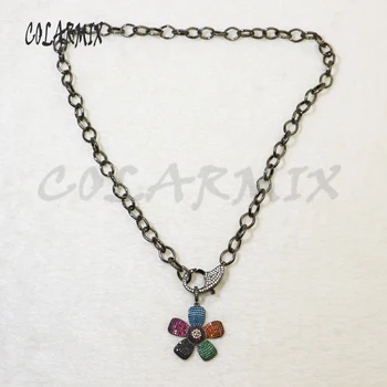 2 Pcs Necklace Flower pendant pave Zircon pendant necklace 24''long necklace High quality wholesale jewelry Chain necklace 5834
2 Pcs Necklace Flower pendant pave Zircon pendant necklace 24''long necklace High quality wholesale jewelry Chain necklace 5834