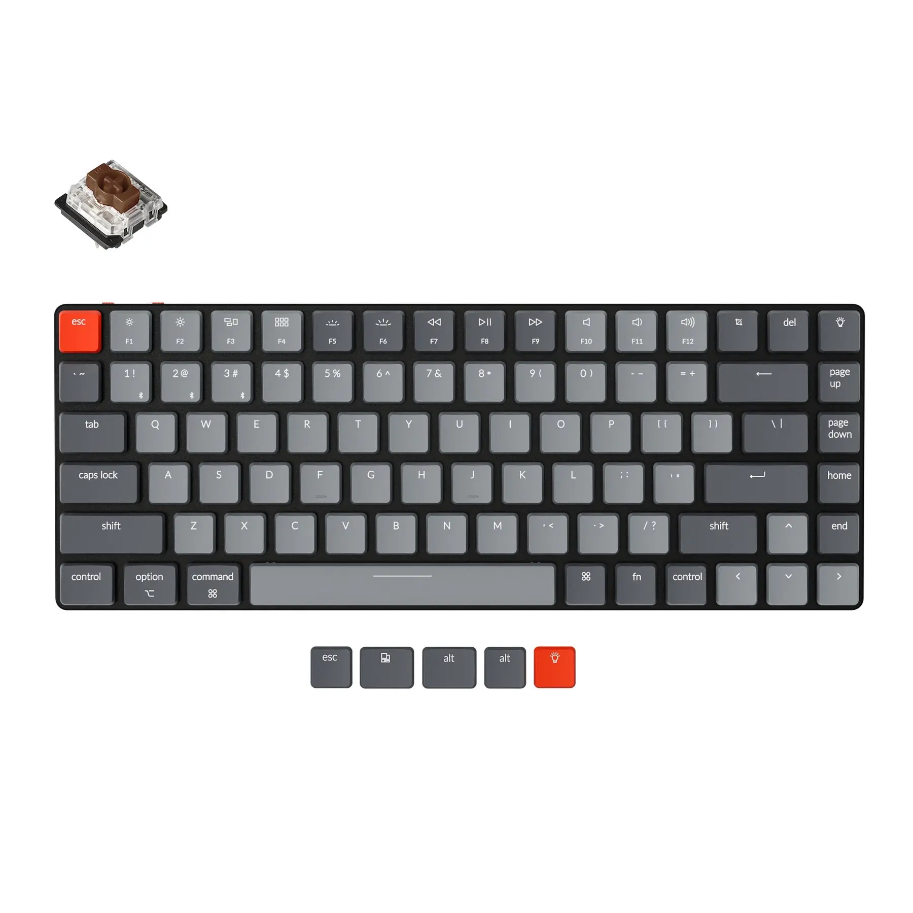 Keychron K3 A V2 ультратонкая Беспроводная механическая клавиатура переключатель Gateron