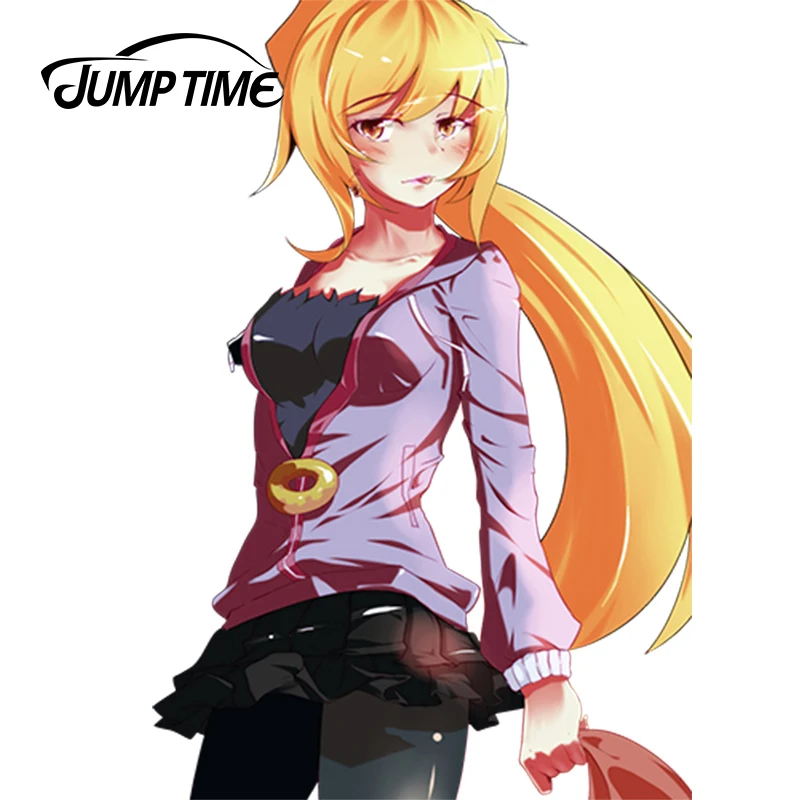JumpTime 13 см x 8 наклейки для автомобиля Monogatari аниме Lovely Girl Ошино Синобу винил