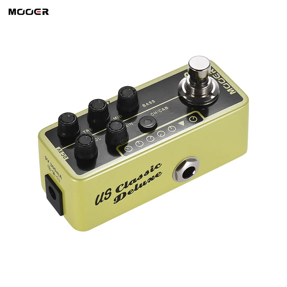 

MOOER MICRO PREAMP Series 006 US Classic Deluxe American Blues Combo Digital Preamp Preamplifier Guitar Effect Pedal True Bypass
