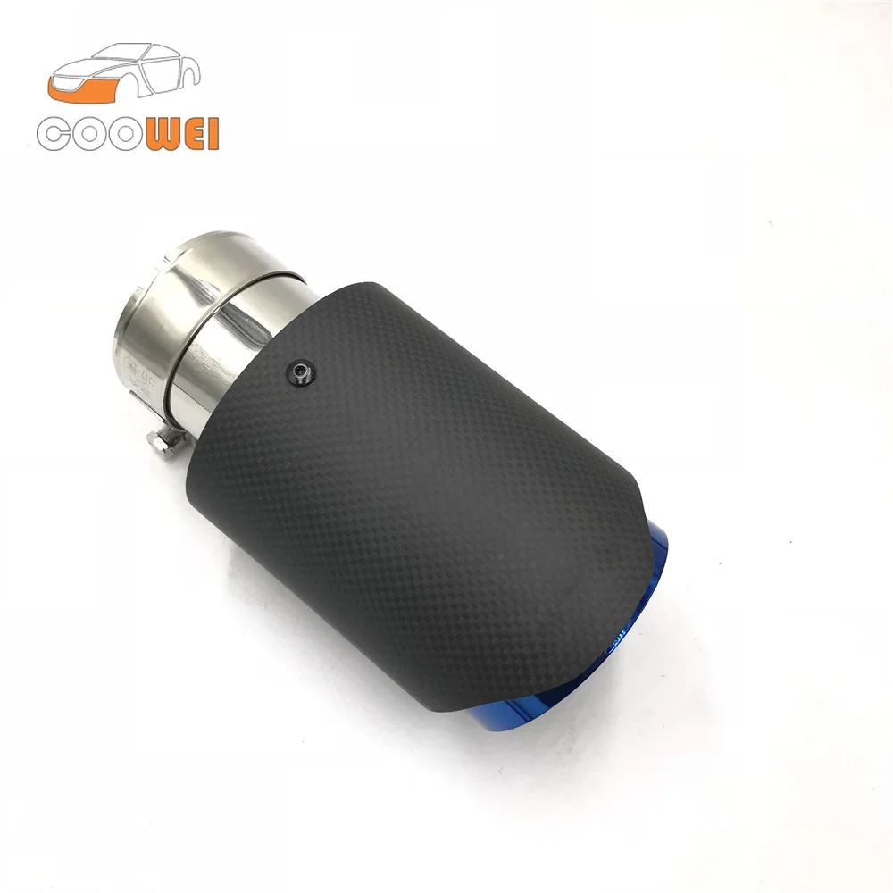 One pcs Ak Exhaust Tip (76mm 89mm 101mm 114mm Outlet) Carbon Fiber Exhaust Tip Muffler Blue End Tip
One pcs Ak Exhaust Tip (76mm 89mm 101mm 114mm Outlet) Carbon Fiber Exhaust Tip Muffler Blue End Tip