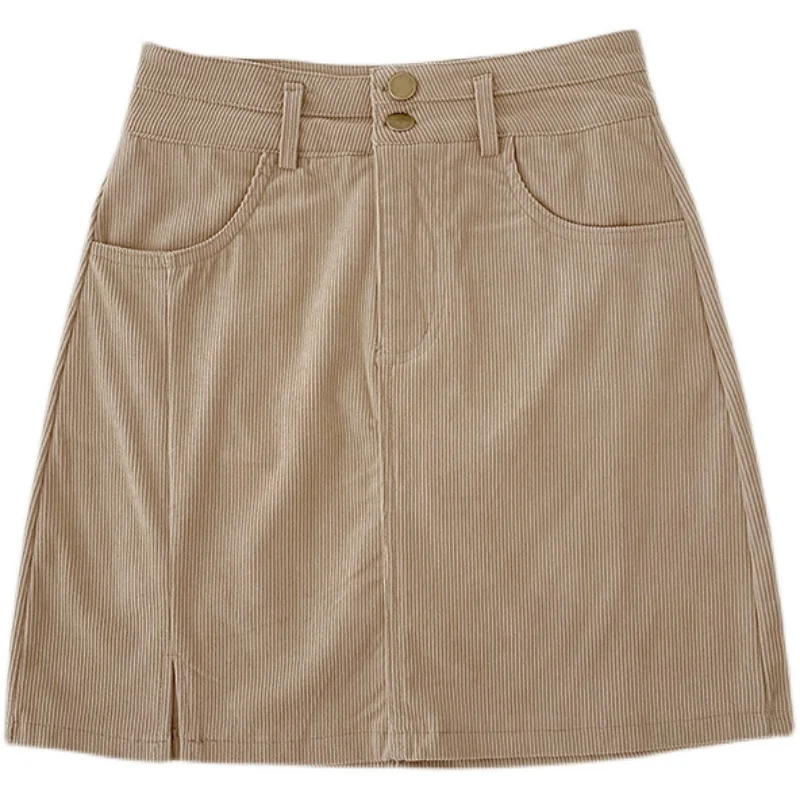 Autumn new style Korean fashion simple wind bag hip high waist a-line skirt women
Autumn new style Korean fashion simple wind bag hip high waist a-line skirt women