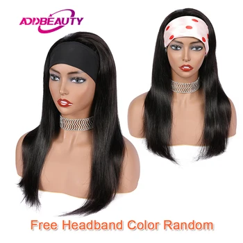 Straight Headband Wigs for Black Women Brazilian Scarf-Around Human Hair Wigs Fashion Machine Made Wig With Headband No Glue Gel
Straight Headband Wigs for Black Women Brazilian Scarf-Around Human Hair Wigs Fashion Machine Made Wig With Headband No Glue Gel